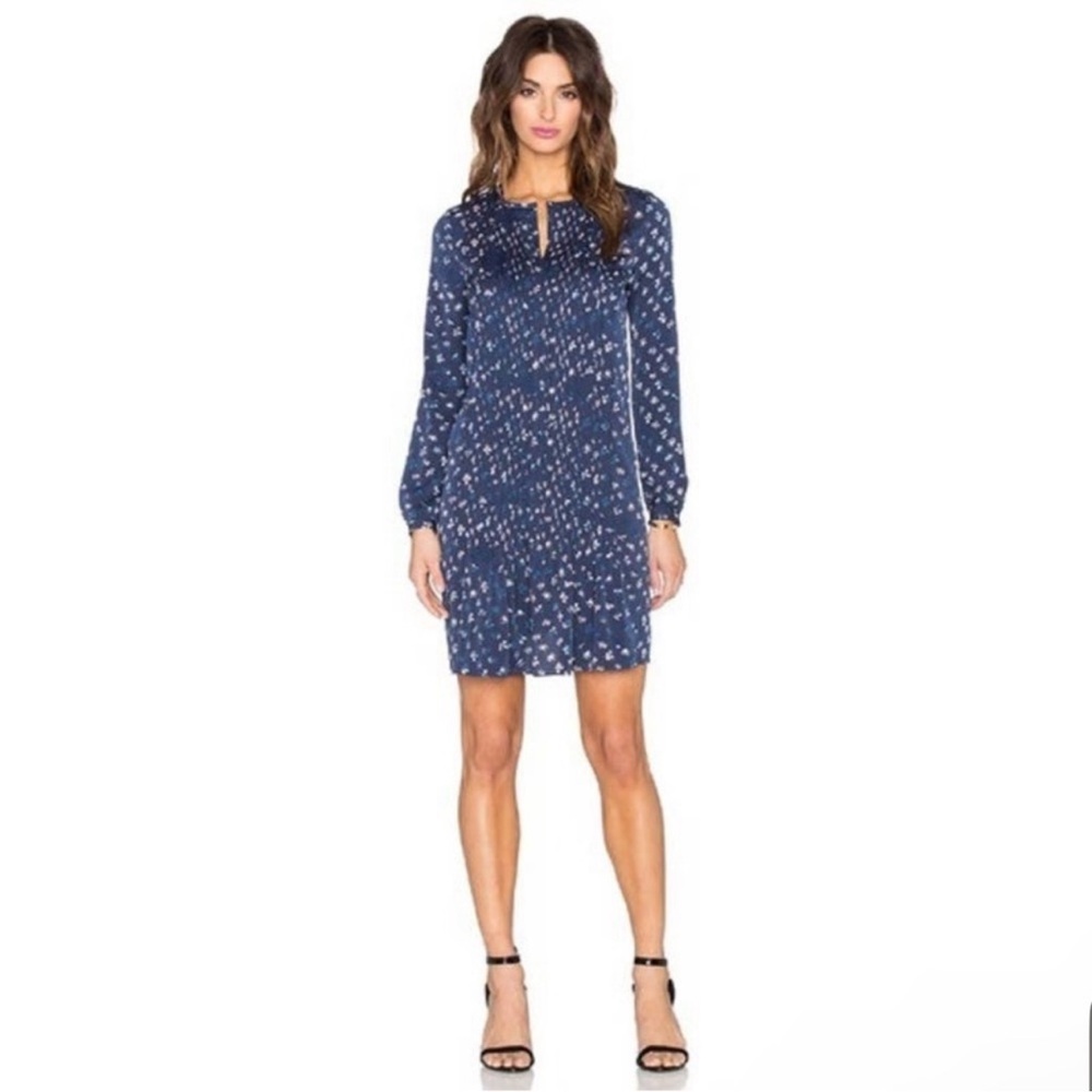 Diane von Furstenberg Silk Meadow Floral Long Sleeve Dress size 6